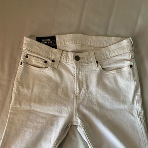 Hollister white slim skinny jeans